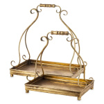 Elegancka Taca Dekoracyjna Kpl. 2 Szt. | Tace Antyk