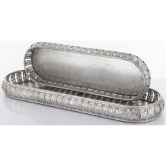 Elegancka Taca Dekoracyjna Kpl. 2 Szt. | Tace Antyk