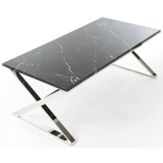 Elegancki Stolik Kawowy z Czarnego Marmuru | Stoliki