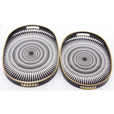 Elegancka Taca Dekoracyjna Kpl.2 Szt. | Tace Tulum