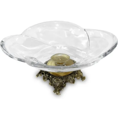 Elegancki Wyrób Dekoracyjny Szkło+Mosiądz | Mosiądz