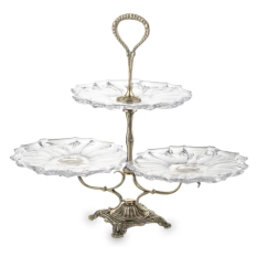 Elegancki wyrób dekoracyjny ze szkła i mosiądzu | Mosiądz