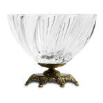 Elegancki wyrób dekoracyjny szkło + mosiądz | Mosiądz