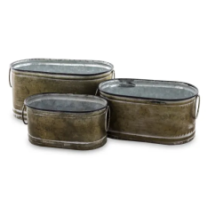 Elegancka Osłonka Kpl. 3 Szt. | Osłonki i Kwietniki Metalowe