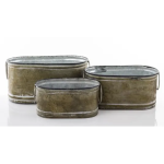 Elegancka Osłonka Kpl. 3 Szt. | Osłonki i Kwietniki Metalowe