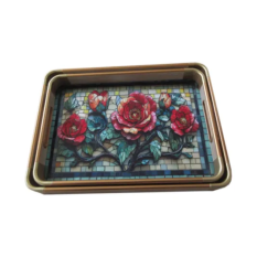 Elegancka Taca Dekoracyjna Kpl. 2 Szt. | Tace Tulum