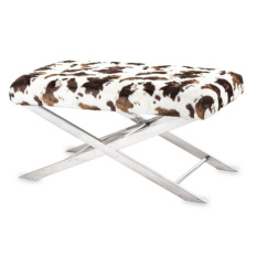 Eleganckie siedzisko w krowi wzór | Siedziska i pufy